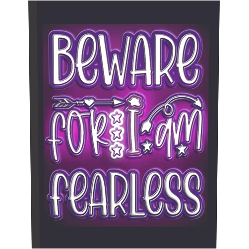 Birdie Mae Prayer Notebook For Women: Beware For I Am Fearless Journal Book For Women Of Faith And Blessings