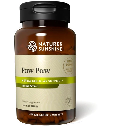Nature's Sunshine Paw Paw Cell-Reg, 180 Capsules | Contains over 50 Acetogenins to Modulate ATP Production and Blood Supply