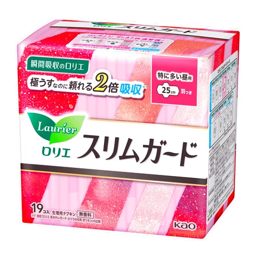 Laurier Kao Laurier Speed+ SlimGuard Long Hours Day Use - 19 pads