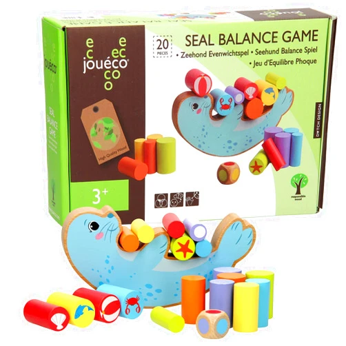 Jouéco Joueco - Zeehond Evenwichtspel, 19-delig