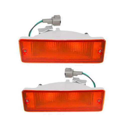 AM Autoparts Side Marker Corner Parking Lights Turn Signals Pair Set for Pathfinder D21