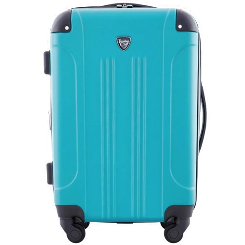 Travelers Club Chicago Hardside Expandable Spinner Luggage, Teal, 20