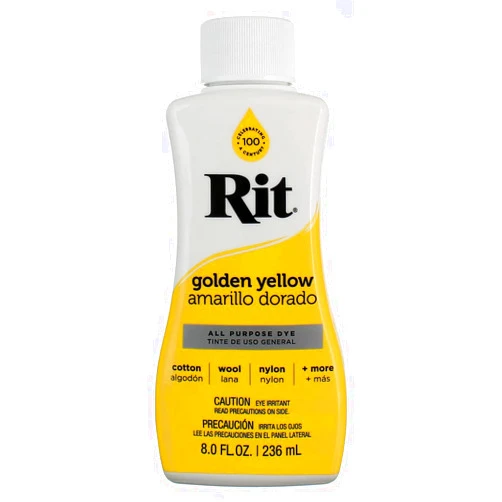 Rit Purpose Liquid Dye, 236ml, Yellow, 236 Millilitre