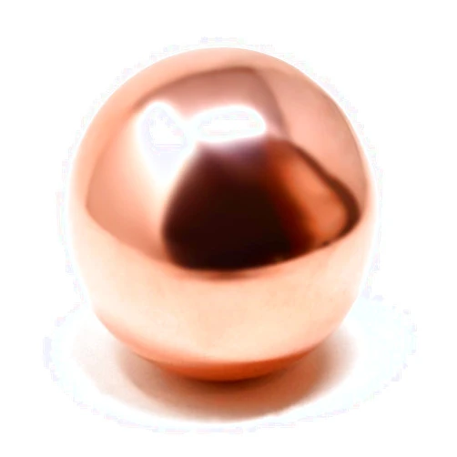 MYDEAL PRODUCTS 100% Solid Copper Sphere ~1.25in Globe shaped for Meditation, Body Healing, Reiki Balancing Chakras, Crystal Recharging, Focused Energy