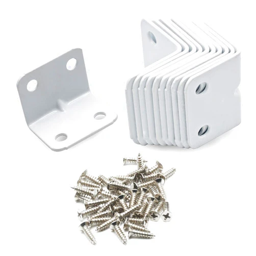 Jiozermi 24 Pcs Corner Brace, L Shape Shelf Bracket 1