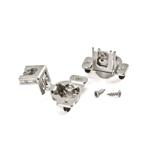 Amerock | Concealed Cabinet Hinge | 1-1/4 inch (32 mm) Overlay Hinge | Nickel | 2 Pack | Self-Closing Hinge | Cabinet Door Hinge