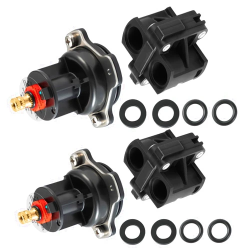 Vayolli 2Pack GP876851 Mixer Cap and GP500520 Pressure Balancing Unit,Compatible with Kohler GP77759 Shower Cartridge, GP76851 Mixer Cap Replacement for Rite-Temp and 1/2
