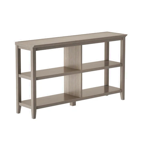 New Ridge Home Goods NewRidge Home Bookcase Bookshelf, Horrizontal, WASHED GREY