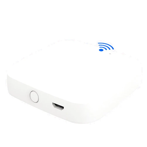 STALDRIX White Mesh Bluetooth WiFi Gateway - 2.4GHz Only, 10m Coverage 128 Devices, Compatible with Tuya Alexa Google Home Home Assistant, Easy Setup (Micro USB)