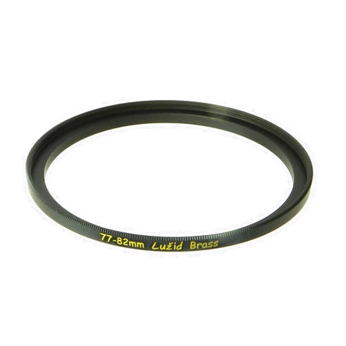 LUŽID X2 Brass 77mm to 82mm Step Up Filter Ring Adapter 77 82 Luzid
