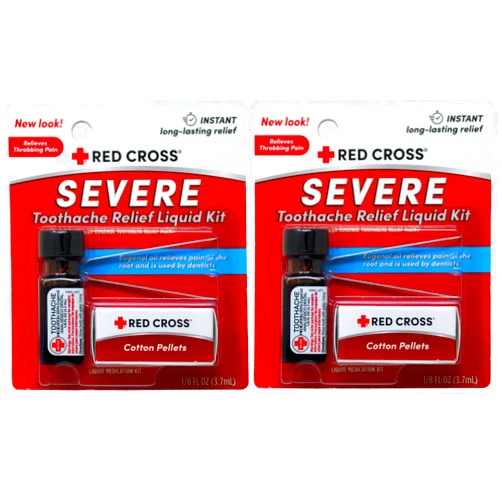 American Red Cross Red Cross Complete Medication Kit For Toothache - 1 Ea Pack of 2.