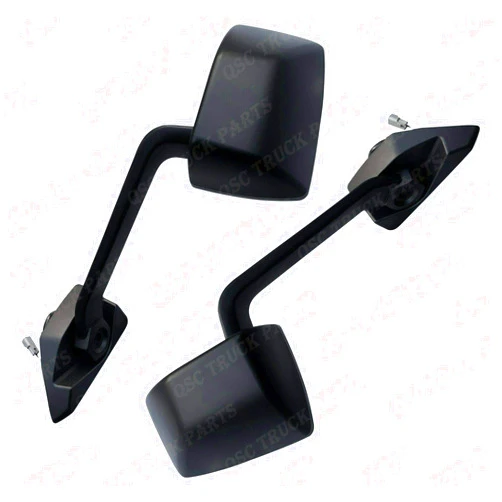 QSC Truck Parts Black Hood Mirror Left Driver Right Passenger Pair for Mack Anthem