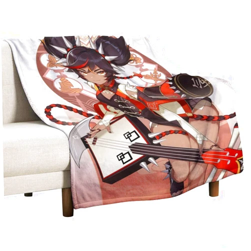 Dalicoter Game Genshin Impact Blanket Liyue Xinyan Anime Blanket 50