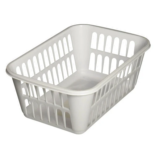 Sterilite Medium Plastic Basket, White, Pack of 12