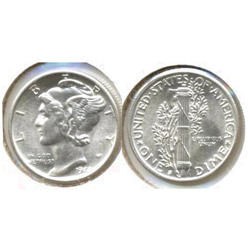 REEDERSONG Brilliant Uncirculated Mercury Dime 1944-S