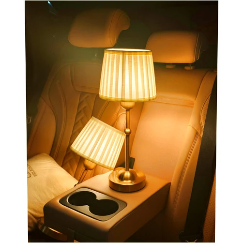 AILELANG Cordless Table Lamp Rechargeable, 3 Color Portable Touch Adjustable Brightness & Darkness LED Desk Lamp with Fabric Shade, Small Lamp for Nightstand, Bedroom, Dining, Bedside, Bar