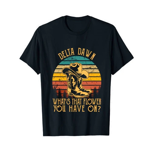 Mizorey Delta Dawns What's That Hower You Have On Boots Cowboy T-Shirt