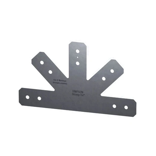 Simpson Strong-Tie APVGP1212-4 Outdoor Accents Avant Collection 12:12 Pitch, Black Powder-Coated Gable Plate for 4X (Pack of 2)