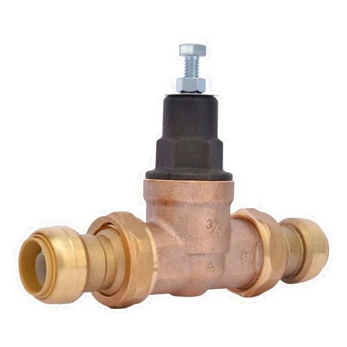 Cash Acme 23896-0060 Pressure Regulator, EB-45 Double Union Shark Bite, 3/4