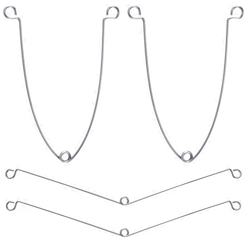 OIIKI 4 Pcs Recessed Lighting Springs Clips, Torsion Spring Clips Metal, Recessed Light Covers Trims for Recessed Lighting Accessories