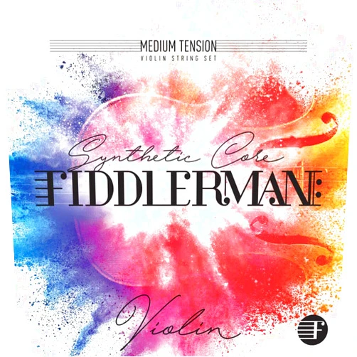Fiddlerman Violin String Set, Synthetic Core w/Ball-End for 1/2 Size Violin