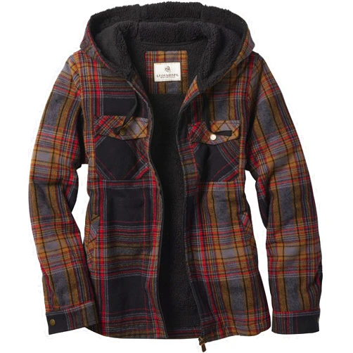 Legendary Whitetails Women's Woodland Berber Lined Hooded Shirt Jacket