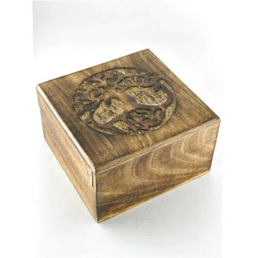 S.B.ARTS Intricately Hand Crafted Premium Wood Elephant Jewellery Box | Wooden Box (Style 11)