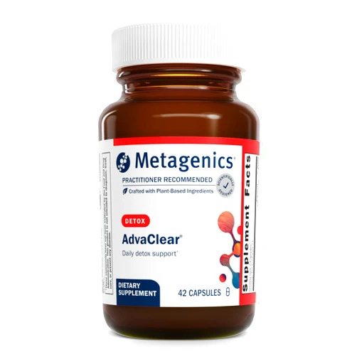 Metagenics AdvaClear - Daily Support for Detoxification* - Detox Supplements* - with Vitamin B12, Pantothenic Acid & Zinc Citrate - 42 Capsules