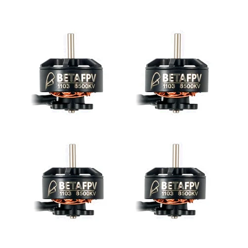 BETAFPV 4pcs 1103 8500KV Brushless Motor 3S FPV Drone Motor Compatible for F4 2-3S 20A AIO Flight Controller GF 2015 2-Blade Propeller Meteor85 Cetus X Pavo20 Quadcopter Frame