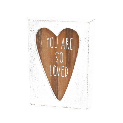 Collins Painting Mini Carved Wood Block Sign (You Are So Loved)