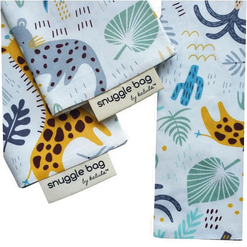 Kalula Snuggle Covers, Kids Cotton Pillowcase Set of 2 (Pillowcase Only - Giraffe Jungle)
