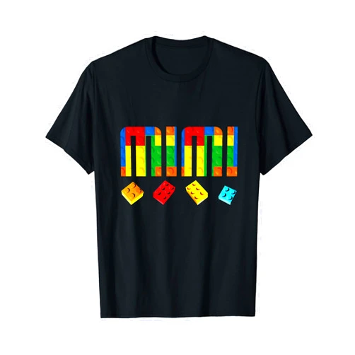 Building Blocks Family Birthday Gear Mimi Master Builder Building Blocks Birthday Family Matching T-Shirt