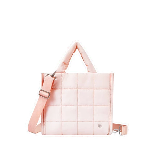 WESTBRONCO Puffer Crossbody Bags for Women Quilted Tote Bag Puffy Weekender Overnight Bag Nylon Shoulder Handbag