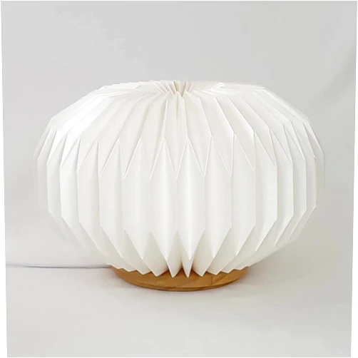 Studio pleat LLC SPHERE L table lamp - modern, japandi, origami, scandinavian design, dimmable LED, nursery lamp, kid lamp, bedside lamp