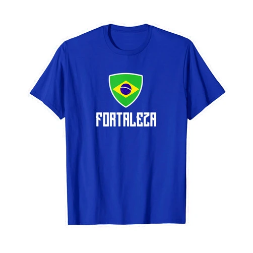 Brazilian National Pride Gifts for Men and Women Fortaleza Brazilian Flag Roots Heritage Brasil Brazil T-Shirt