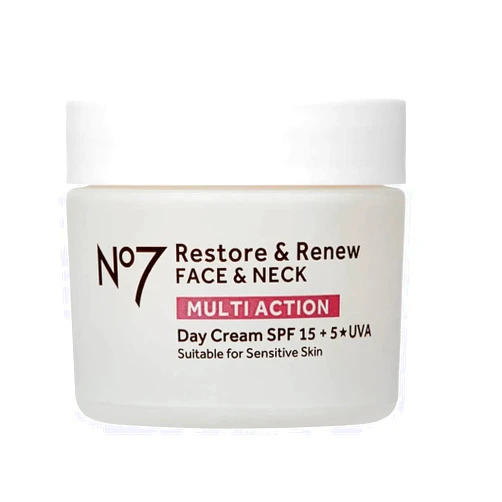 No7 Restore & Renew FACE & NECK MULTI ACTION Day Cream 50ml