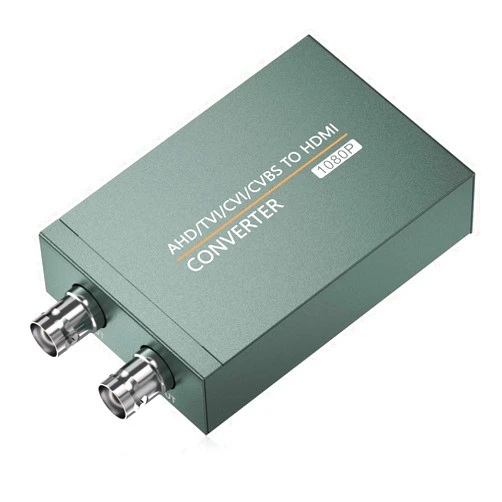 Eimpueia AHD/TVI/CVI/CVBS to HDMI Adapter (with Loop Out), BNC to HDMI Converter for Monitor HDTV DVRs Automatically detects Full HD 720P/1080P/3MP/4MP/5MP/8MP