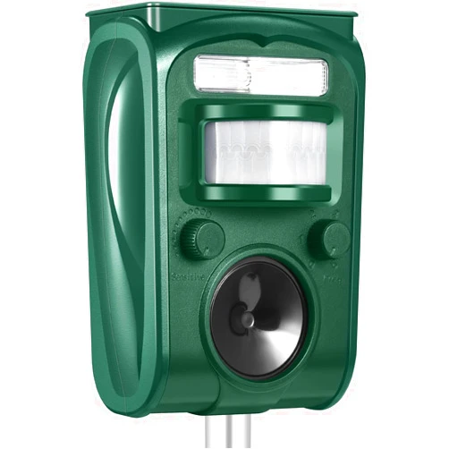 Letyet Cat Repeller Outdoor - Ultrasonic Animal Repeller Solar Powered - Waterproof Squirrel Repellent,Raccoon Deterrent with Motion Activated,Repels Dog,Rabbit,Fox,Bird for Farm Yard Protection