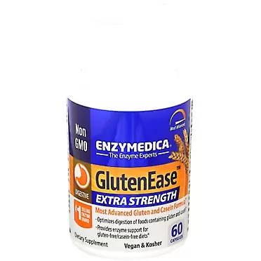 Enzymedica Glutenease Extra Strength- 60 Caps, 0.2 Pound 60 Count (Pack of 1)