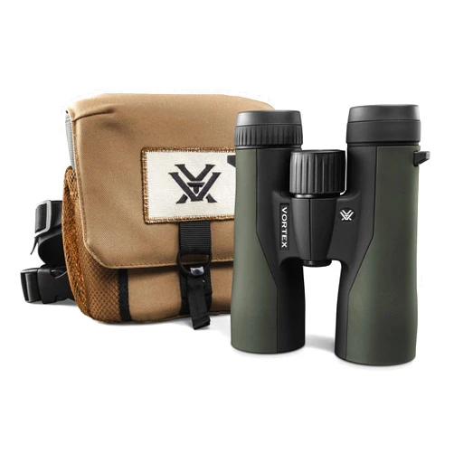 Vortex Optics Crossfire HD 10x42 Binoculars - HD Optical System, Tripod Adaptable, Rubber Armor, Waterproof, Fogproof, Shockproof, Included GlassPak - Unlimited, Unconditional Warranty