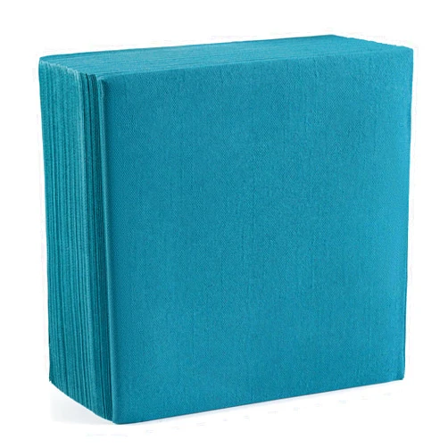 ESKAY PRODUCTS Ocean Teal Linen-Feel Dinner Paper Napkins, For Dinners Parties and Catering Supplies, Disposable and Fully Biodegradable Airlaid Napkins, 60 Pack
