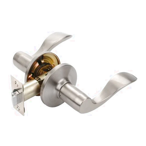 Dynasty Hardware V-HER-82-US15 Heritage Door Lever Passage Set, Satin Nickel, Visual Pack