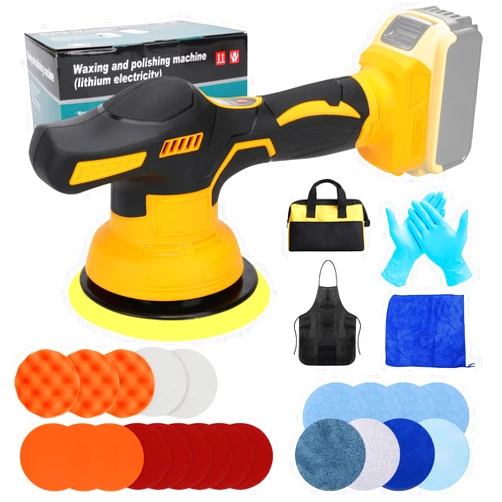 Daspom Cordless Buffer Polisher Compatible with Dewalt 20V Max Battery(NO Battery), Brushless Motor Car Buffer Polisher, 6'' Buffer Polisher for Car Detailing, with 8 Variable Speed Up to 5000RPM