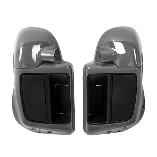 TCMT Gunship Gray Vented Lower Fairings Speaker Pods Fit For Harley Touring Road King Street Glide Road Glide Electra Glide 2014-2023 CVO Limited 2018-2020