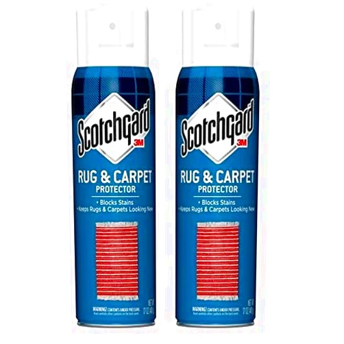 Scotchgard Rug & Carpet Protector, Carpet & Rug Protector Blocks Stains During Fall and Winter Holidays, Fabric Protector Makes Cleanup of Stains from Food Spills Easier, 17 oz (Pack of 2)