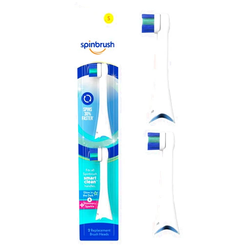 Spinbrush Kids Replacement Heads, Soft Bristles, 2-Pack