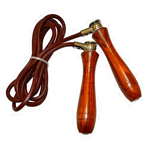 RING TO CAGE Deluxe Leather Jump Rope - Weighted