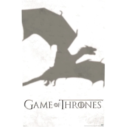 POSTER STOP ONLINE Game of Thrones - TV Show Poster/Print (Dragon/Shadow) (Size 24