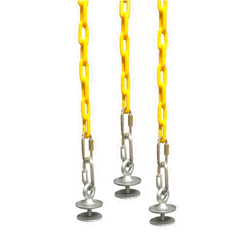 Safari Swings Tire Swing Kit, with 3 Tire Eye Bolts, and (3) 6' Long Plastic Coated Chains. includes a 3