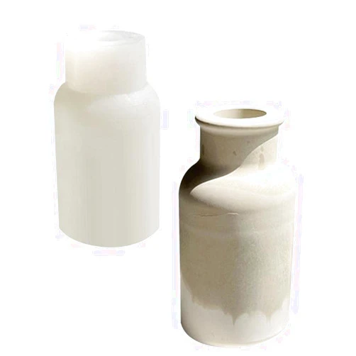 YIRUZWRD Vase Silicone Resin Mold Bottle Shaped Storage Box Jar Epoxy Silicone Casting Molds for Dried Flower Vase Ornament